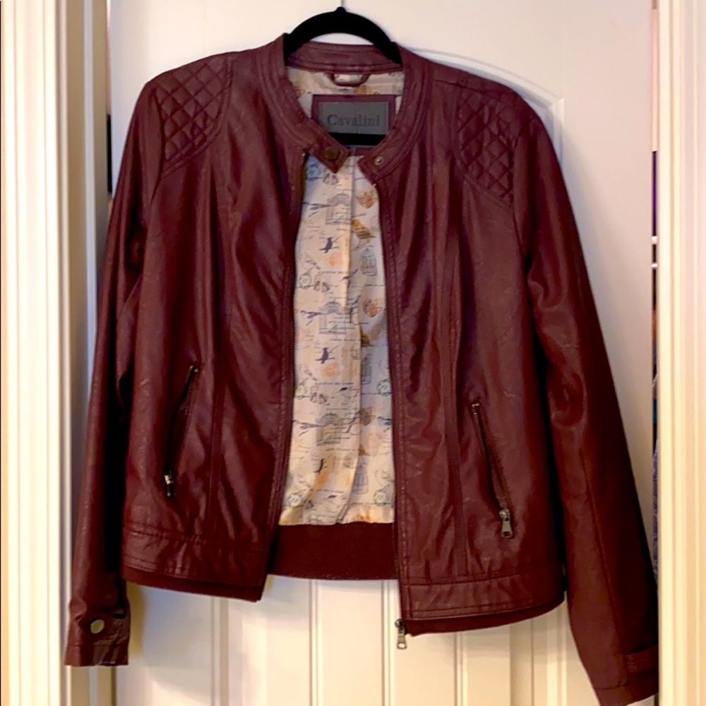 Faux leather jacket